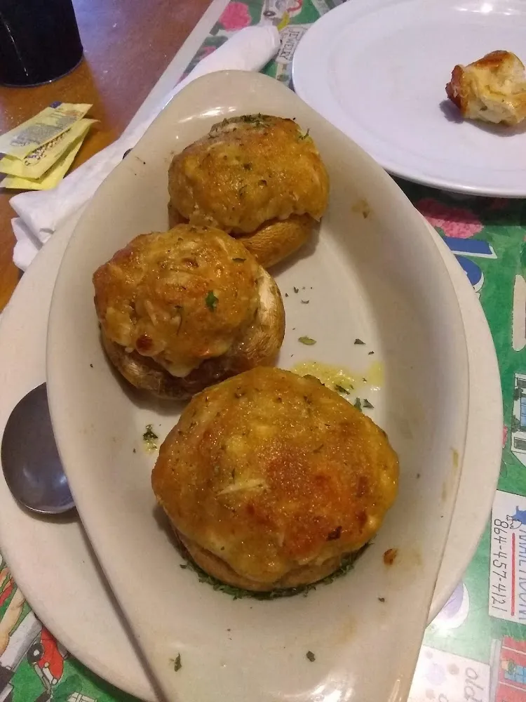 Crab Cake Stuffed Mushrooms
