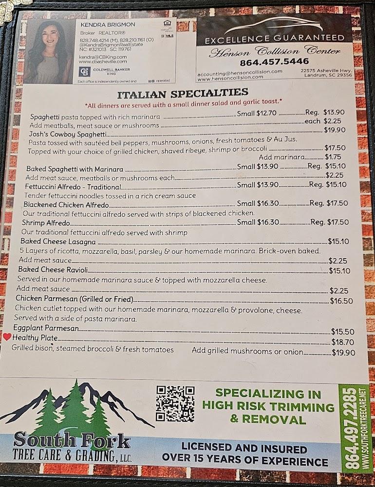The Brick Pizzeria Menu image 1